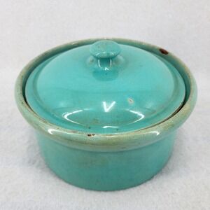 Vintage Weller Pottery Turquoise Covered Casserole Dish w/ Lid – Art Pottery USA
